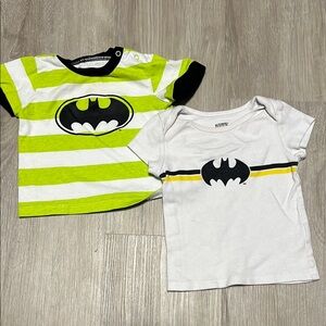 2/$20 Batman Logo Baby T-Shirts Set 6-9M